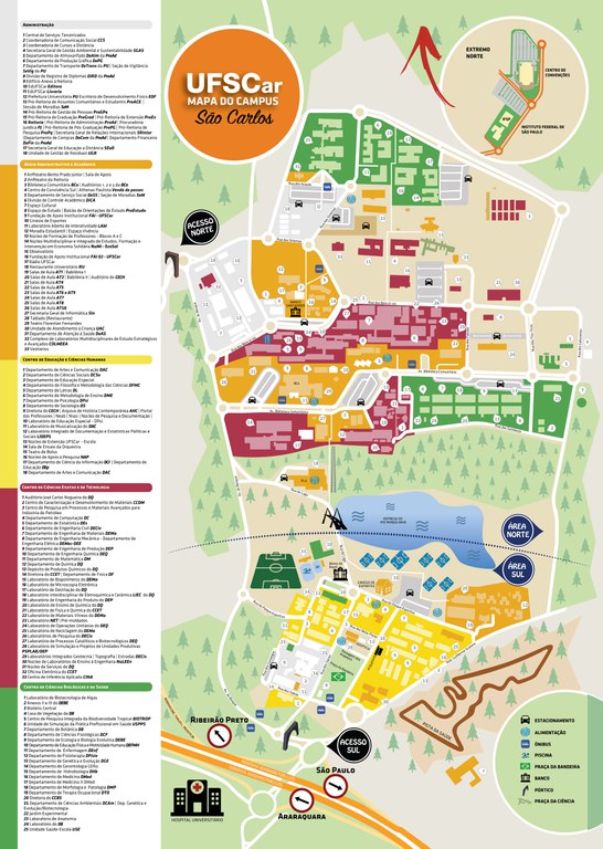 Mapa Campus Sao Carlos
